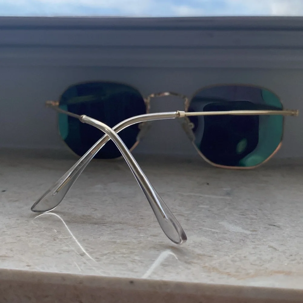Square Polarized Sunglasses in green